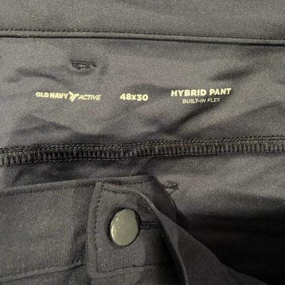 Old Navy Men's 48x30 Black Hybrid Pants with Built-In Flex - Picture 3 of 4